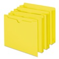 File Jackets & Sleeves | Smead 75511 Straight Tab Colored File Jackets with Reinforced Double-Ply Tab - Letter, Yellow (100/Box) image number 3