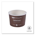  | Eco-Products EP-BSC8-WA 8 oz 3.04 in. Diameter x 2.3 in. h World Art Renewable and Compostable Paper Food Container - Brown (1000/Carton) image number 4