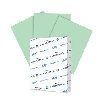 Hammermill 10336-6 Colors 20 lbs. 8.5 in. x 11 in. Print Paper - Green (500/Ream)