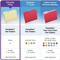 File Folders | Pendaflex 753EE 0.75 in. Expansion Legal Size Manila File Folders - Manila (100/Box) image number 5