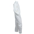 Safety & First Aid | Ansell KCC44312 A40 Coveralls with Zipper Front and Elastic Wrists and Ankles - Medium/White (25/Carton) image number 3