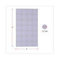 Labels | Universal UNV40108 0.75 in. Diameter Self-Adhesive Removable Color-Coding Labels - White (28/Sheet, 36 Sheets/Pack) image number 3