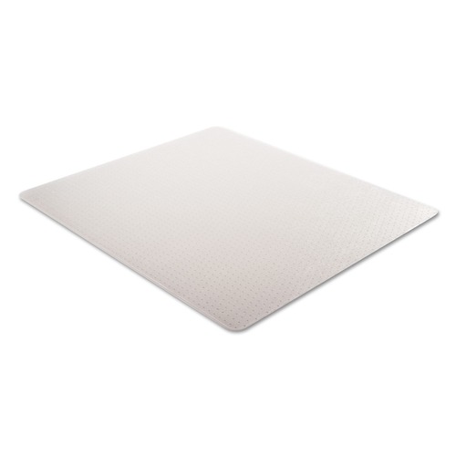 Office Chair Mats | Alera CM1J442FALEPL 46 x 60 Occasional Use Studded Chair Mat for Flat Pile Carpet - Clear image number 0