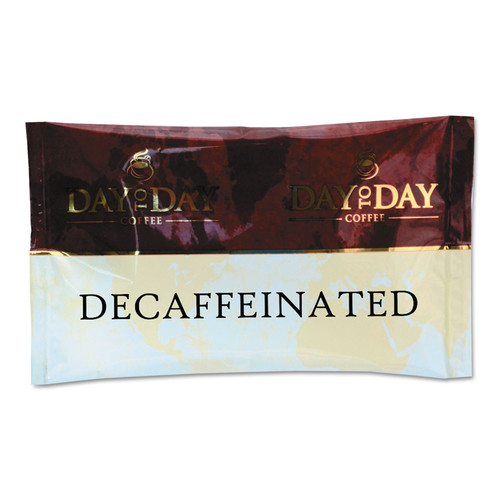 Coffee | Day to Day Coffee 23004 1.5 oz Pack 100 Percent Decaffeinated Pure Coffee (42/Carton) image number 0