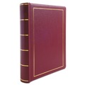 Notebooks & Pads | Wilson Jones W0396-11 11 in. x 8.5 in. 250 Sheets 1-Subject Unruled Looseleaf Corporation Minute Book - Red/Gold Cover image number 1