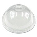 Cups and Lids | Boardwalk BWKPET912DOMEPK 9 oz. to 12 oz. PET Cold Cup Dome Lids - Clear (100/Pack) image number 0