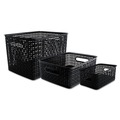 Boxes & Bins | Advantus 40329 13.63 in. x 10.75 in. x 9 in. Weave Bins - Black (3/Pack) image number 0