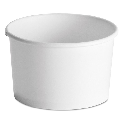 Just Launched | Chinet 71037 Squat Paper 8 oz. - 10 oz. Streetside Design Food Containers - White (1000/Carton) image number 0