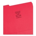 File Folders | Smead 12734 0.75 in. Expansion Reinforced 1/3-Cut Top Tab Colored File Folders - Letter Size/Red (100/Box) image number 2