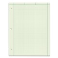 Notebooks & Pads | TOPS 35500 8.5 in. x 11 in. (5 sq/in., 1 sq/in.) Cross-Section Quadrille Rule Engineering Computation Pads - Green Cover (100 Sheets/Pad) image number 0