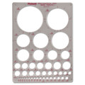 Bowls and Plates | Chartpak 1204I 7 in. x 10 in. Circles Templates - Smoke image number 0
