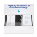 Binders | Avery 79693 3 Locking One Touch EZD Rings 3 in. Capacity 11 in. x 8.5 in. Heavy-Duty View Binder with DuraHinge - Black image number 8