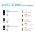 Skin Care & Hygiene | Georgia Pacific Professional 53057 Pacific Blue Ultra 5.6 in. x 4.4 in. x 11.5 in. 1200 mL Refill Soap/Sanitizer Dispenser - Black (1/Carton) image number 8