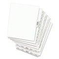 Just Launched | Avery 11372 11 in. x 8.5 in. 26-Tab Preprinted Legal Exhibit Side 26 to 50 Tab Index Dividers - White (1-Set) image number 2