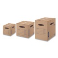 Boxes & Bins | Bankers Box 7714001 SmoothMove 18 in. x 18 in. x 24 in. Basic Moving/Storage Boxes - Large, Brown/Blue (15/Carton) image number 4