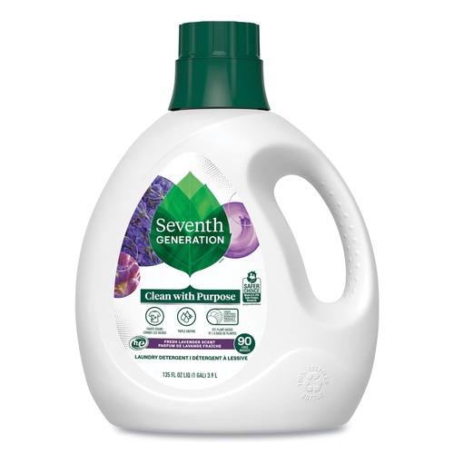 Laundry Detergents | Seventh Generation 10732913450647 135 oz. Bottle Natural Liquid Laundry Detergent - Fresh Lavender Scent image number 0