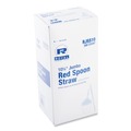 Cutlery | AmerCareRoyal RJSS10 10.25 in. Plastic Jumbo Spoon Straw - Red (5400/Carton) image number 5