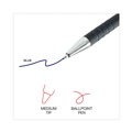 Pens | Universal UNV15511 1 mm Retractable Ballpoint Pen - Medium, Blue (1 Dozen) image number 5