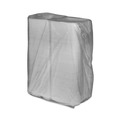 Food Trays, Containers, and Lids | Pactiv Corp. YTD19903ECON 9.13 in. x 9 in. x 3.25 in. 3 Compartment Dual Tab Lock Economy Vented Foam Hinged Lid Containers - White (150/Carton) image number 2