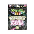 Washable Markers | Crayola 587735 Broad Bullet Tip Bold and Bright Washable Markers - Assorted Colors (10/Box) image number 0