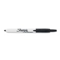 Back to School Sale | Sharpie 32701 Fine Bullet Tip Retractable Permanent Marker - Black (1-Dozen) image number 2