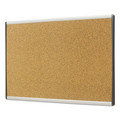 Bulletin Boards | Quartet ARCB2414 24 in. x 14 in. ARC Frame Cubicle Cork Bulletin Board - Tan Surface/Satin Aluminum Frame image number 2