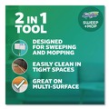 Mops | Swiffer 80810204 Sweep and Mop 12.4 in. x 2.95 in. 2-in-1 Dry/Wet Floor Mopping and Sweeping Kit - Silver Plastic Handle (6/Carton) image number 8