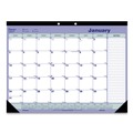 Notebooks & Pads | Blueline C181731 12-Month (Jan to Dec): 2026 21.25 in. x 16 in. Monthly Desk Pad Calendar - White/Blue/Green Sheets, Black Binding/Corners image number 0