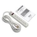 Surge Protectors | Tripp Lite TLP615 6 AC Outlets 15 ft. Cord 790 J Protect It! Surge Protector - Light Gray image number 4