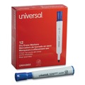 Washable Markers | Universal UNV43653 Broad Chisel Tip Dry Erase Marker - Blue (1 Dozen) image number 0