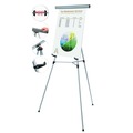 Easels | MasterVision FLX05102MV Adjusts 38 in. to 69 in. High Metal Telescoping Tripod Display Easel - Silver image number 3