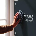 White Boards | U Brands 170U00-01 35 x 23 Glass Dry Erase Board - Black Surface image number 6