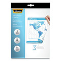 Sheet Protectors | Fellowes Mfg Co. 52205 9 in. x 11.5 in. 5 mil Self-Adhesive Laminating Pouches - Gloss Clear (5/Pack) image number 0