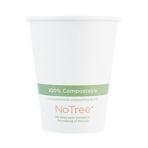 Cups and Lids | World Centric CUSU4 4 oz. NoTree Paper Hot Cups - Natural (1000/Carton) image number 0