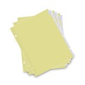 Dividers & Tabs | Universal UNV21873 11 in. x 8.5 in. 8-Tab Insertable Tab Index - Buff, Clear Tabs (6/Pack) image number 2