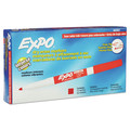 Washable Markers | EXPO 86002A Low-Odor Bullet Tip Dry-Erase Marker - Fine/Red (1-Dozen) image number 0