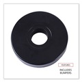 Just Launched | Alera ALESW590004 5 in. Wheel Grip Ring Stem Optional Casters for Wire Shelving - Black (4/Set) image number 4
