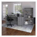 Office Filing Cabinets & Shelves | Alera ALEVA572816GY 15.88 in. x 20.5 in. x 28.39 in.Valencia Series Mobile Pedestal File 3-Drawer Legal/Letter - Gray image number 6