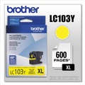 Ink & Toner | Brother LC103Y LC103Y Innobella 600 Page-Yield High-Yield Ink - Yellow image number 1