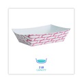  | Boardwalk BWK30LAG200 2 lbs. Capacity Paper Food Baskets - Red/White (1000/Carton) image number 6