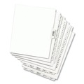 Dividers & Tabs | Avery 01056 11 in.x 8.5 in. 10-Tab Avery Style 56 Preprinted Legal Exhibit Side Tab Index Dividers - White (25/Pack) image number 1