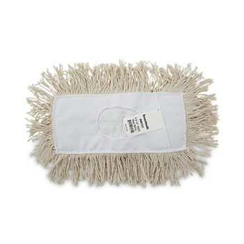 MOPS | Boardwalk BWK1312 12 in. x 5 in. Cotton Dust Mop Head - White