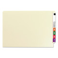 File Folders | Smead 37115 End Tab 11-pt Manila 2-Fastener Folders with Reinforced Straight Tabs - Legal Size/Manila Exterior (50/Box) image number 1
