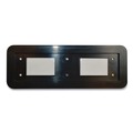 Floor Signs & Safety Signs | Cosco 098208 9 in. x 3 in. No Soliciting Brushed Metal Office Sign - Silver/Red image number 3