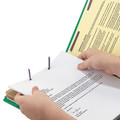 File Folders | Smead 14033 6-Section Pressboard Top Tab Classification Folders with 6 SafeSHIELD Fasteners - Letter Size/Green (10/Box) image number 3
