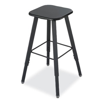 OFFICE CHAIRS | Safco 1205BL 35.5 in. Seat Height AlphaBetter Adjustable Backless Student Stool, Supports Up to 250 lb - Black
