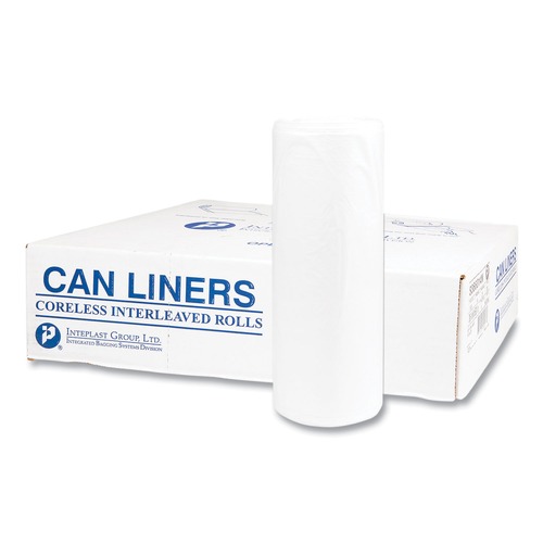 Just Launched | Inteplast Group S366014N 36 in. x 60 in. 55 gal. 14 microns High-Density Commercial Can Liners - Clear (200/Carton) image number 0