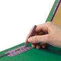File Folders | Smead 19097 Pressboard Eight-Section Top Tab Classification Folders - Legal, Green (10/Box) image number 6