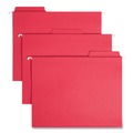 File Folders | Smead 64096 Letter Size 1/3-Cut Tabs FasTab Hanging Folders - Red (20/Box) image number 0