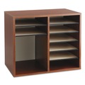 Office Filing Cabinets & Shelves | Safco 9420CY 12 Compartments 19.63 in. x 11.88 in. x 16.13 in. Fiberboard Literature Sorter - Cherry image number 3
